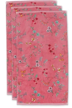 Badetuch Set/3 Les Fleurs 55X100 Cm