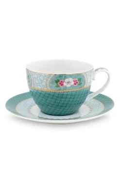 Blushing Birds Cappuccino Tasse & Untertasse