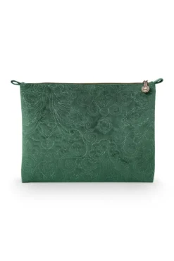 Flaches Necessaire Gross Samt Quiltey Days