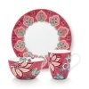 Flower Festival Fruhstuck Set/3 Dunkel
