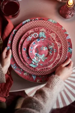 Flower Festival Gebäckteller Dunkel 17 Cm