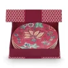 Flower Festival Set/4 Gebäckteller Dunkel 17Cm