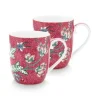 Flower Festival Set/2 Tassen Klein Dunkel