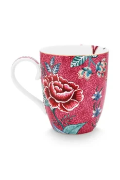 Flower Festival Tasse Gross Dunkel