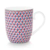 Flower Festival Tasse Klein Rot/Hellblau