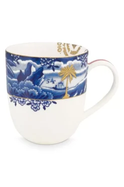 Heritage Tasse Small Grenze Blau