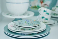Jolie Petit Four Flowers Blau 12 Cm