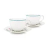 Jolie Set/2 Cappuccino Tasse & Untertasse Dots Gold