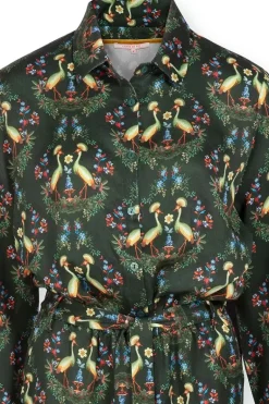 Jumpsuit Flirting Birds Grun