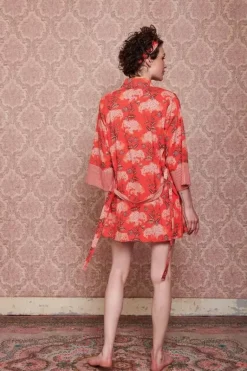 Kimono Flora Firenze Koralle