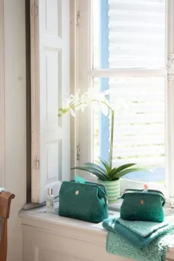 Kosmetiktasche Gross Samt Quiltey Days