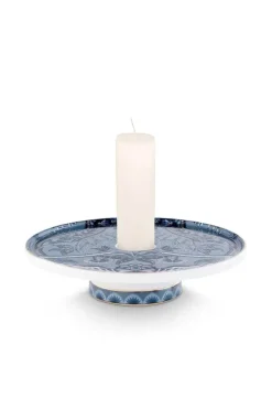 Kyoto Festival Kerze Schale Blau 14Cm
