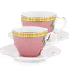 La Majorelle Set/2 Espresso Tassen & Untertassen Rosa
