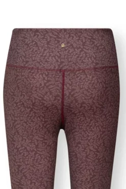 Lange Sporthose Leafy Dots Terra