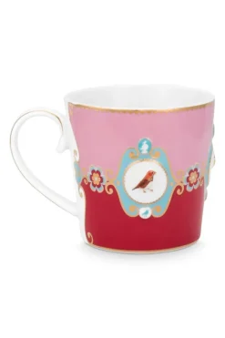 Love Birds Tasse Gross Rot/Rosa