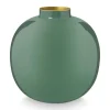 Metall Vase Dunkel 23 Cm