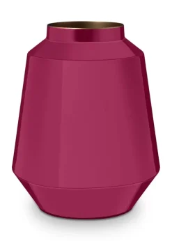 Metall Vase Rosa 29 Cm