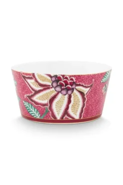Oriental Flower Festival Set/4 Schalen Dunkel 12Cm