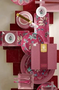 Oriental Flower Festival Set/6 Teeloffel Dunkel