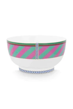 Pip Chique Stripes Schale Rosa/Grun 20.5Cm