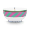 Pip Chique Stripes Schale Rosa/Grun 15.5Cm