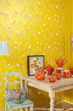 Pip Studio Early Bird Vliestapete Gelb