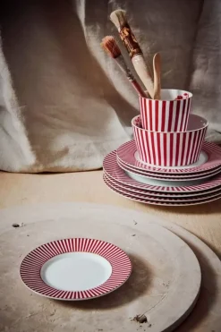 Royal Stripes Petit Four Dunkelrosa 12Cm
