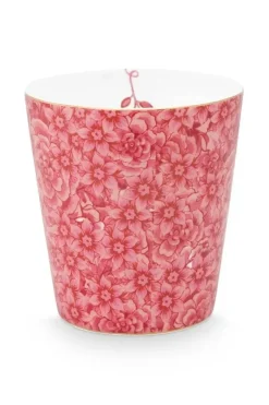 Royal Stripes Tasse Blumen Dunkelrosa