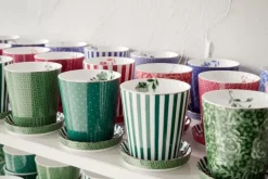Royal Stripes Tasse Punkte & Teebeutelablage Grun