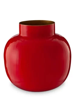 Runde Metall Vase 25 Cm
