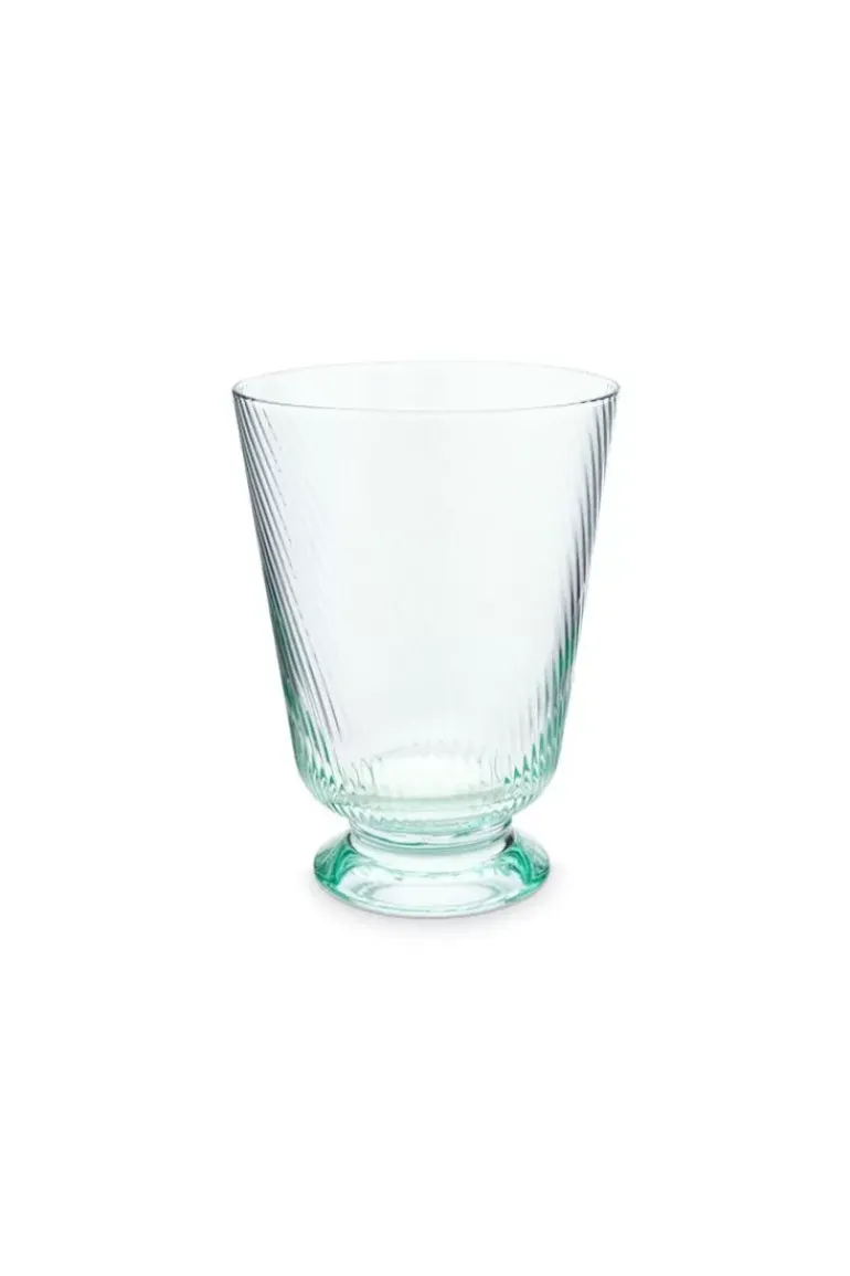 Wasserglas Twisted Blau