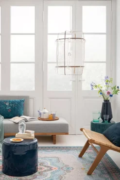 Wasserglas Twisted Blau