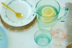 Wasserglas Twisted Blau