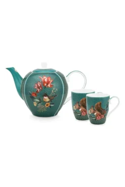 Winter Wonderland Tea Set/3 Grun