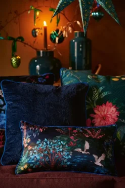 Zierkissen Quilted Dunkelblau
